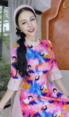 Áo Dài Vòng Nguyệt Quế AD2837 (áo lẻ)