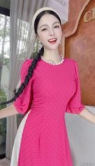 Áo Dài 4T Cổ Cườm Bọt Biển AD1590 (áo lẻ)