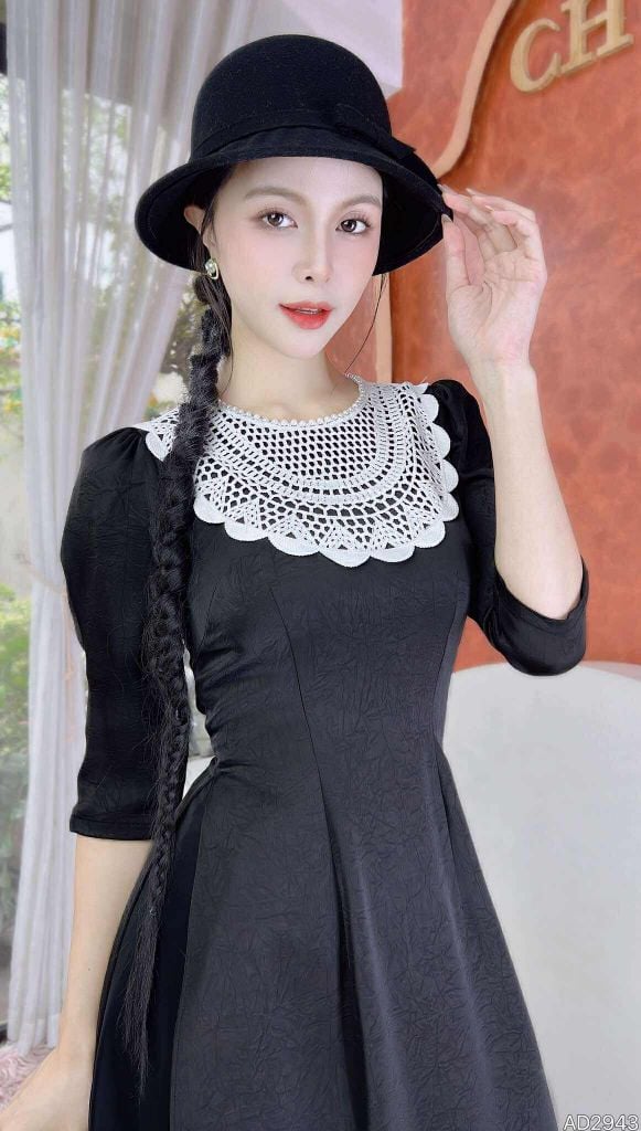 Áo Dài Măng Tây AD2943 (áo lẻ)