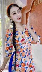 Áo Dài Viền Ren CHIE AD2940 (áo lẻ)