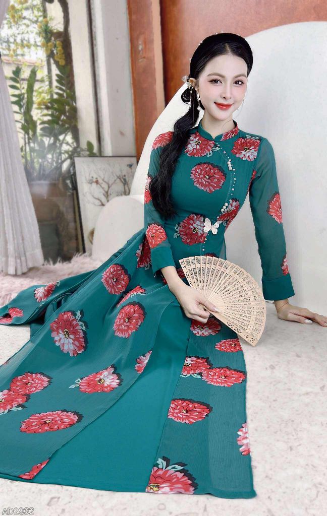 Áo Dài 4T Ngọc Nhũ AD2932 (áo lẻ)