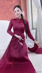 Áo Dài Cánh Hồng Phai+2PK AD9001.2823 (áo lẻ)