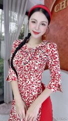 Áo Dài Nơ 2 Kiểu AD2949 (áo lẻ)