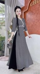 Áo Dài Viền Ren CHIE AD2940 (áo lẻ)