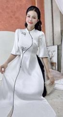 Áo Dài Hoa Ly Mùa Hạ AD2911 (áo lẻ)