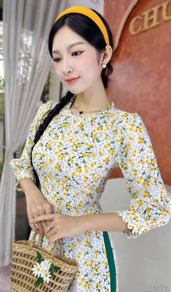 Áo Dài Cây Cầu Gỗ AD9002.2881 (áo lẻ)