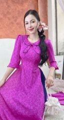 Áo Dài Nơ 2 Kiểu AD2949 (áo lẻ)