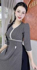 Áo Dài Viền Ren CHIE AD2940 (áo lẻ)