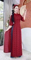Áo Dài Hoa Sương Rồng AD9002.2902 (áo lẻ)