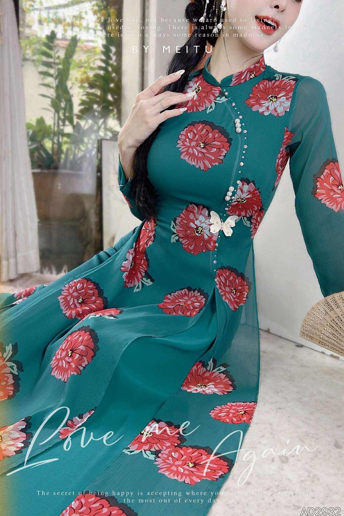 Áo Dài 4T Ngọc Nhũ AD2932 (áo lẻ)