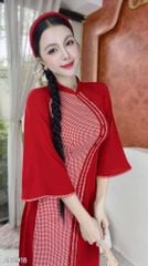 Áo Dài Dòng Sông Trăng AD9002.2918 (áo lẻ)