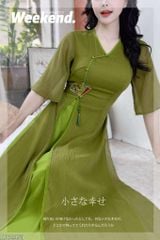 Áo Dài 4 Tà Chiếc Quạt Tiên AD2951 (áo lẻ)