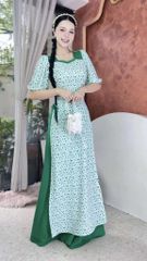 Áo Dài Ngũ Thạch+PK AD2936 (áo lẻ)