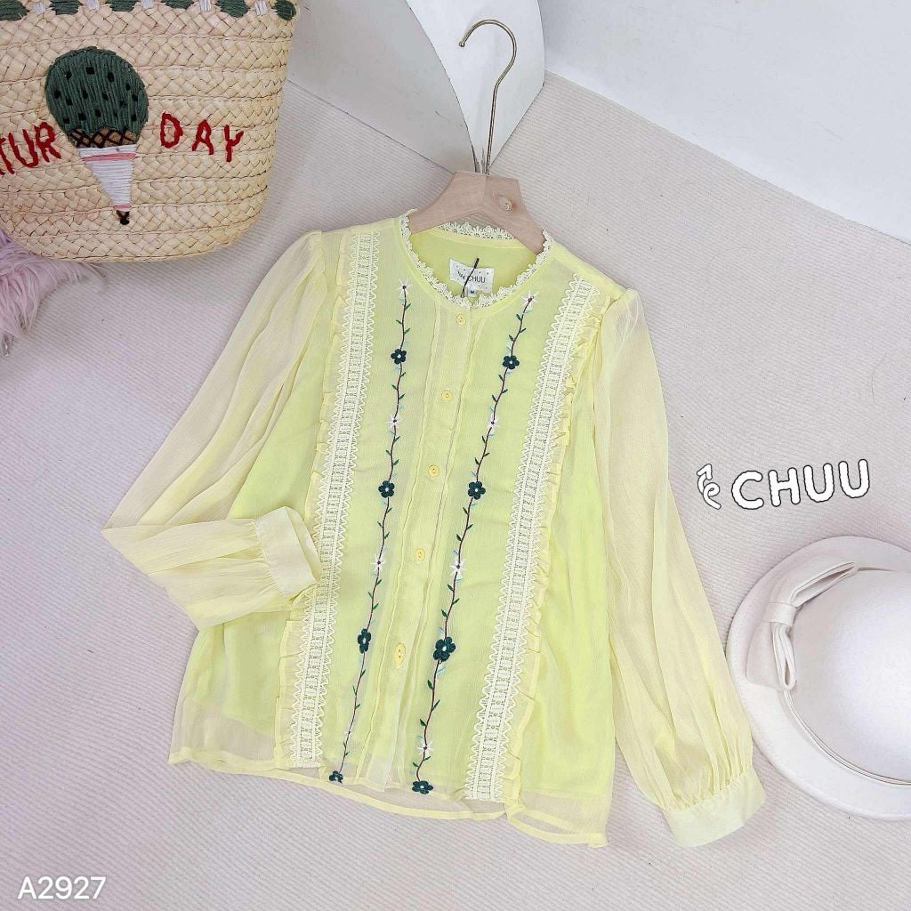 Áo Sơ Mi Nhịp Cầu Hoa A2927