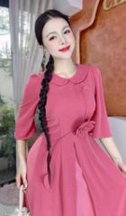 Áo Dài 3 Tà Cành Hoa Nở Tươi+PK AD2954 (áo lẻ)