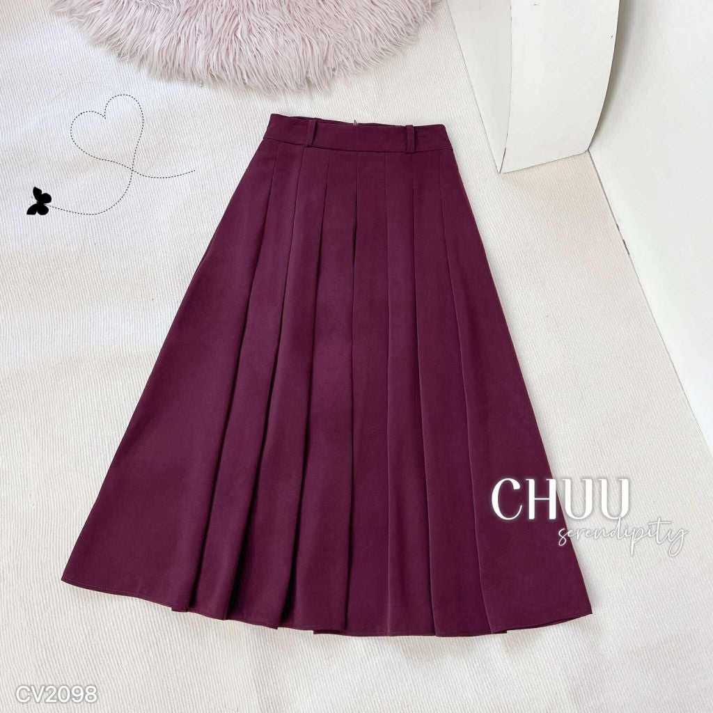 Chân Váy Tennis Dài Bản Đai 80cm CV2098