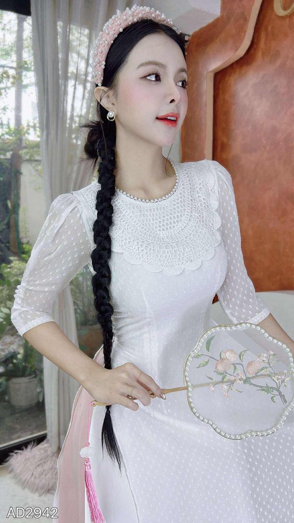 Áo Dài 4T Mây Trong Suốt AD2942 (áo lẻ)