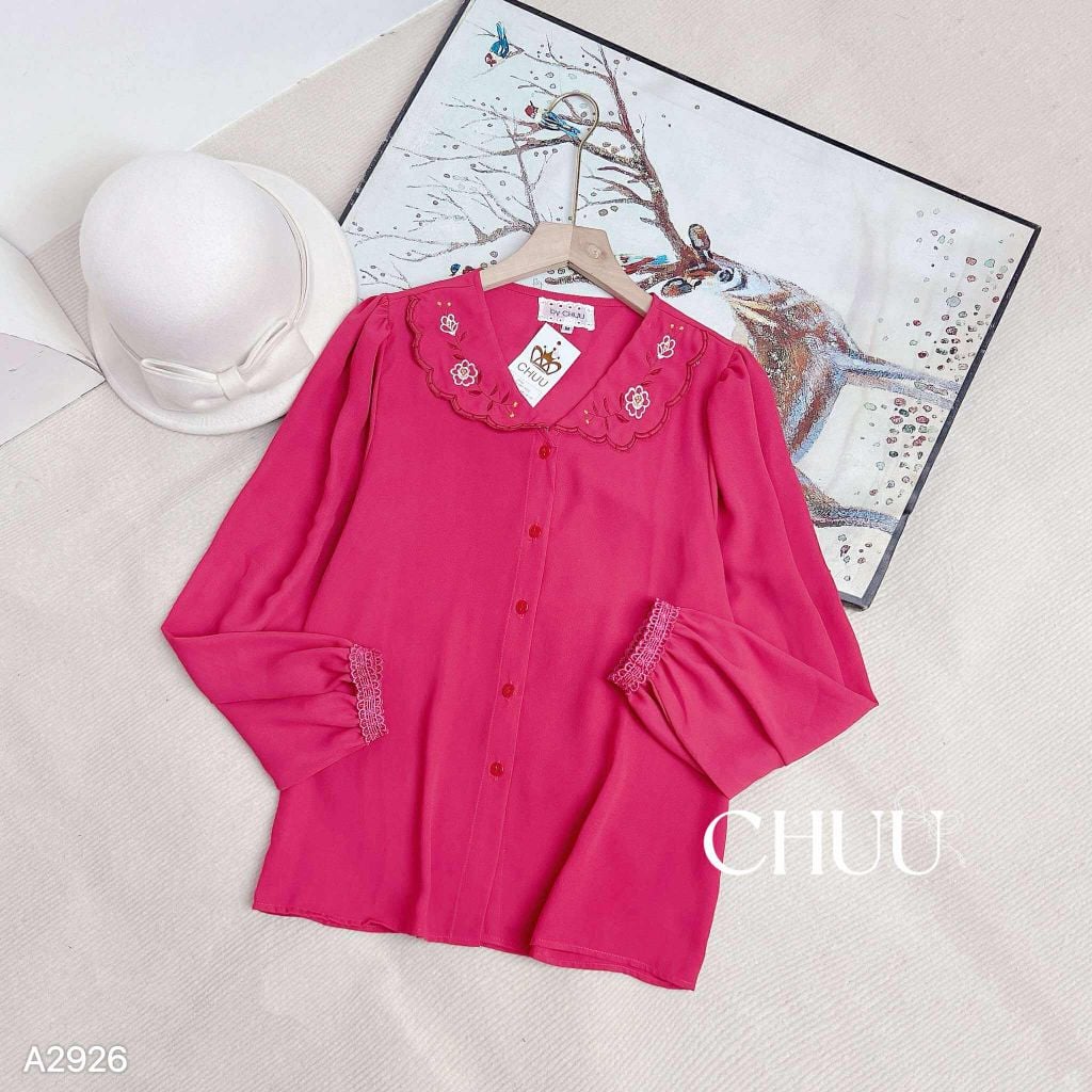 Áo Sơ Mi Cổ Hoa Bồ Đề A2926