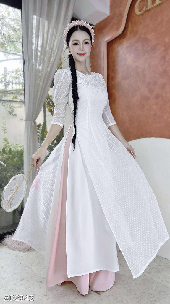 Áo Dài 4T Mây Trong Suốt AD2942 (áo lẻ)