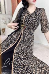 Áo Dài 4 Tà Chiếc Quạt Tiên AD2951 (áo lẻ)