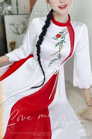 Áo Dài 2T+ Đồi Hoa Bay+PK AD2904 (áo lẻ)