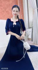 Áo Dài Cổ Sen 3 Màu+PK AD9001.2939 (áo lẻ)