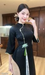 Áo Dài 2 Tà+ Trúc Nở Hoa AD9003.2961 (áo lẻ)