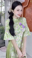 Áo Dài Chuông Gió+PK AD9002.2955 (áo lẻ)