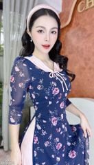 Áo Dài 4T Cổ Sen Gạo Nếp AD2884 (áo lẻ)