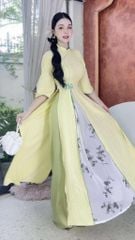 Áo Dài 2 Tà+ Trúc Nở Hoa AD9003.2961 (áo lẻ)