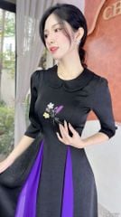 Áo Dài Chùm Hoa Dại AD2967 (áo lẻ)