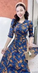 Áo Dài Cánh Én Vàng AD2965 (Áo lẻ)