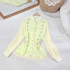Áo Sơ Mi Vườn Nơ Nhỏ AT9001.2910