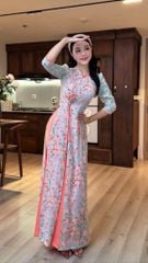 Áo Dài Nụ Tulip Lấp Lánh AD2969 (áo lẻ)