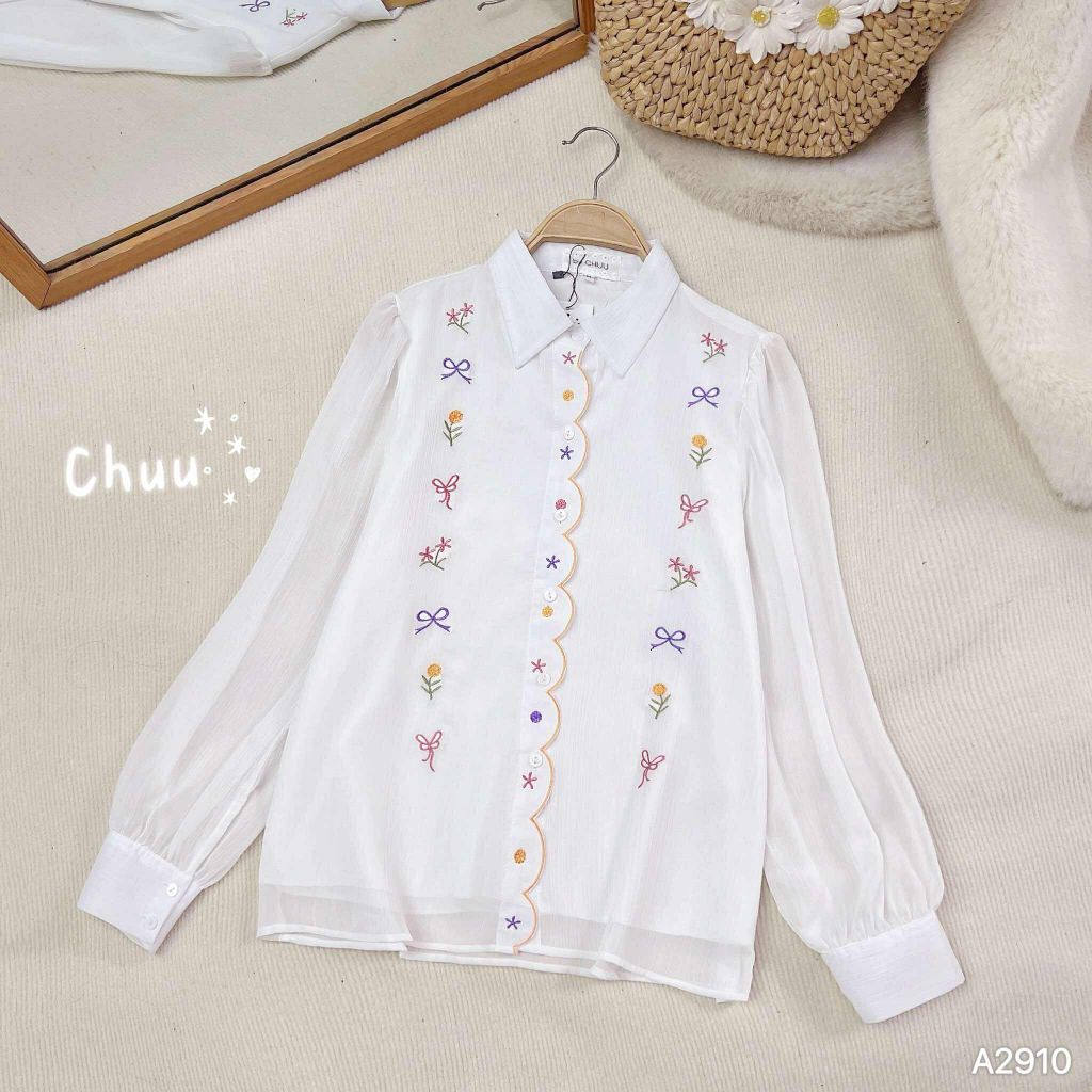 Áo Sơ Mi Vườn Nơ Nhỏ AT9001.2910