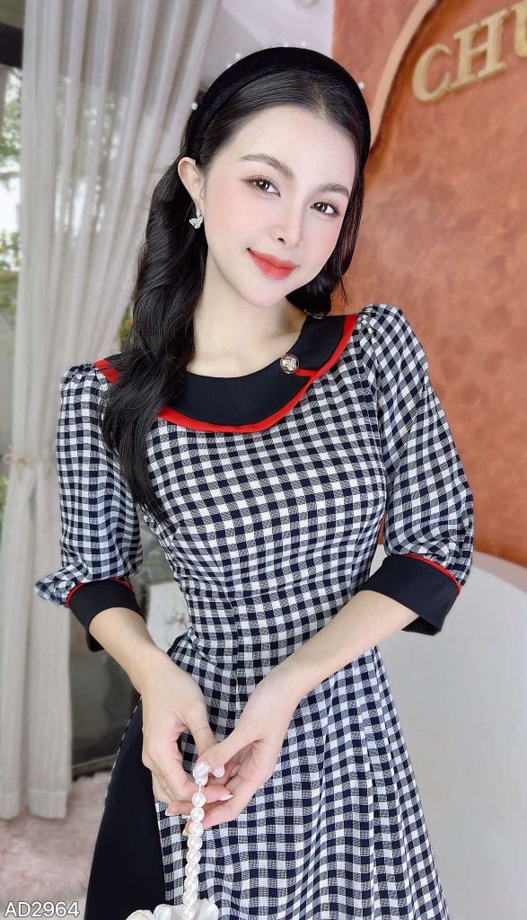 Áo Dài Caro Cà Ri AD9002.2964 (áo lẻ)