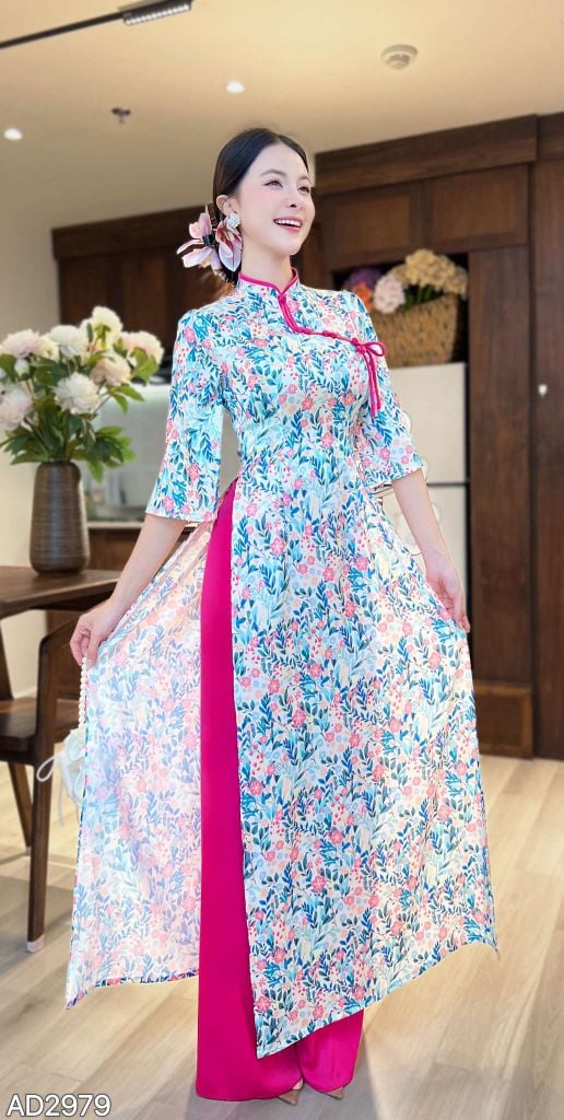 Áo Dài Lâm Yên Tử AD2979 (áo lẻ)