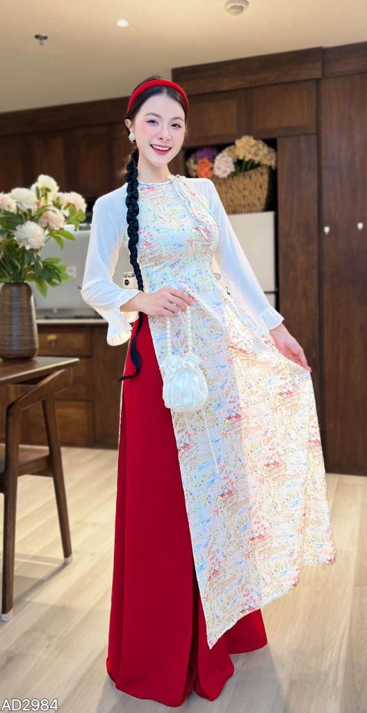Áo Dài Tóc Tết Nhuỵ AD2984 (áo lẻ)