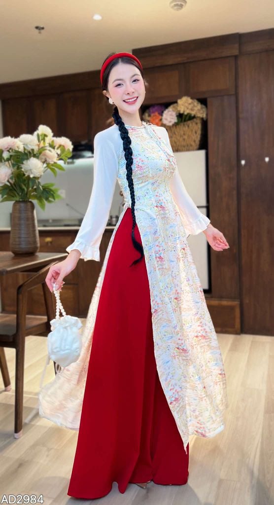 Áo Dài Tóc Tết Nhuỵ AD2984 (áo lẻ)