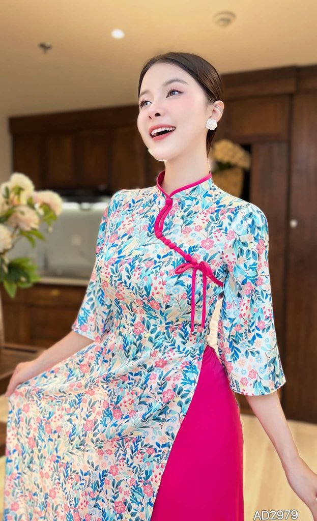 Áo Dài Lâm Yên Tử AD2979 (áo lẻ)