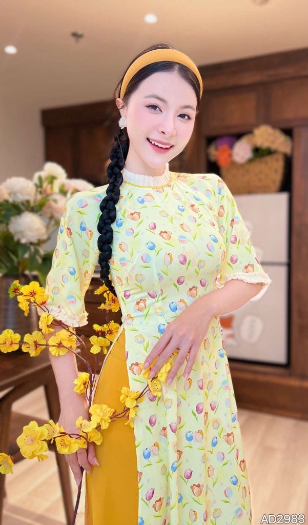 Áo Dài Yến Tầm Xuân AD2983 (áo lẻ)