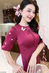 Áo Dài Cánh Hoa Xoay AD9001.2938 (áo lẻ)