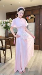 Áo Dài Liền Choàng Song Tử Kèm Phụ Kiện AD9001.2978 (áo lẻ)