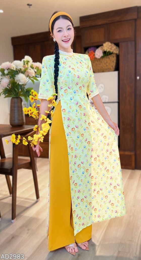 Áo Dài Yến Tầm Xuân AD2983 (áo lẻ)