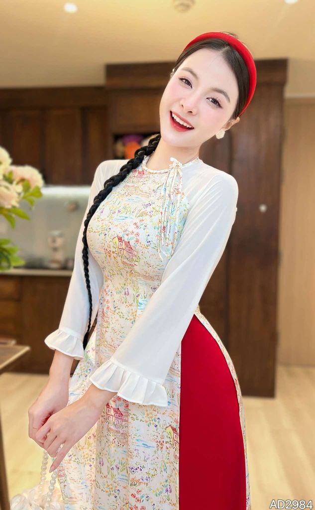Áo Dài Tóc Tết Nhuỵ AD2984 (áo lẻ)