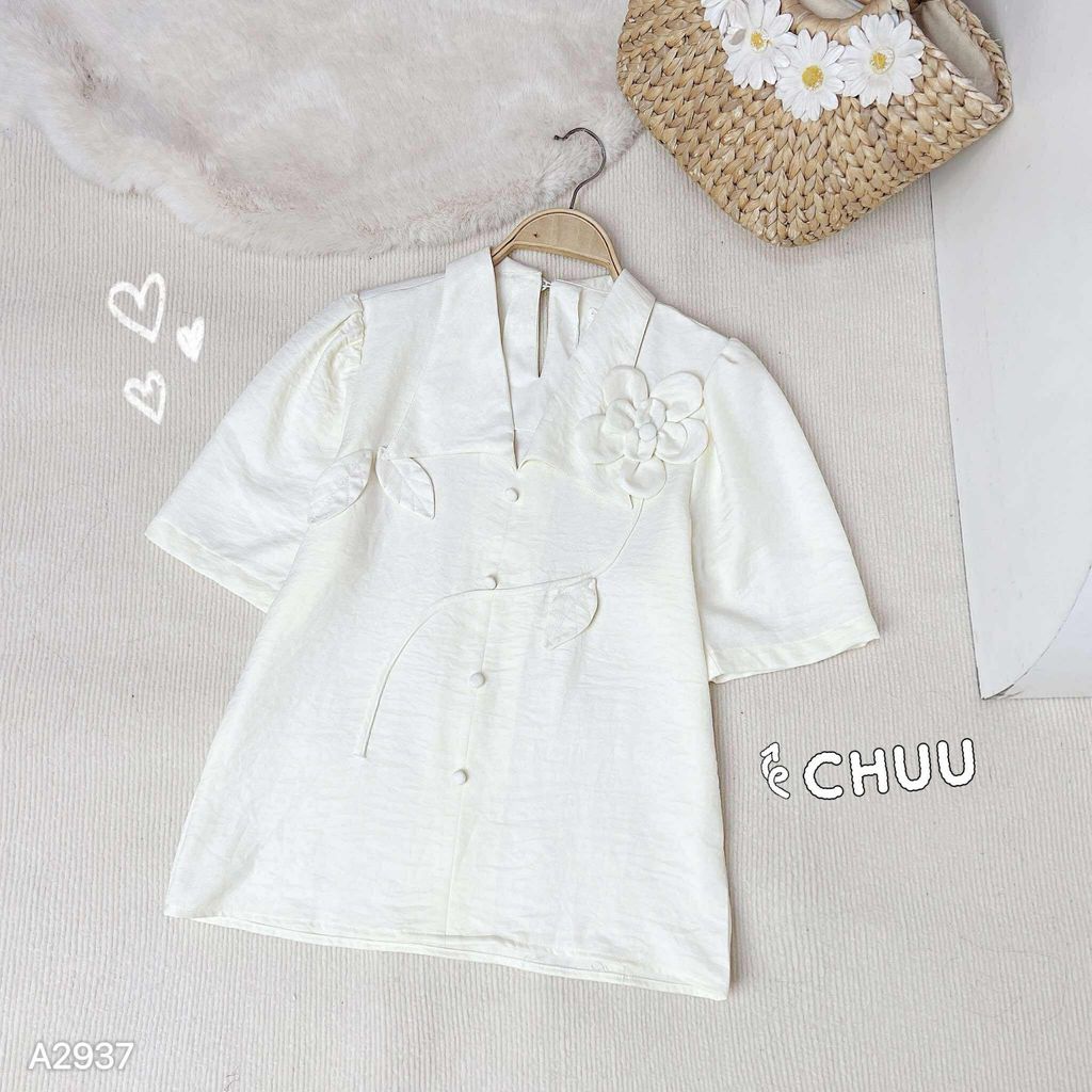 Áo Sơ Mi Cành Hoa Nở A2937