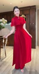 Áo Dài Liền Choàng Song Tử + PK AD2978 (áo lẻ)