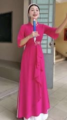 Áo Dài 4 Tà Tháp Liên Hoa AD9003.2991 (áo lẻ)