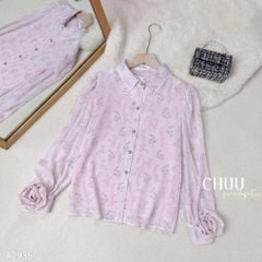 Áo Sơ Mi Tay Hoa Itali A2935