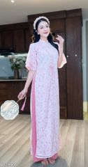Áo Dài 4 Tà Suông Hoa Và Mây Kèm Phụ Kiện (áo lẻ) AD9003.2990 (áo lẻ)